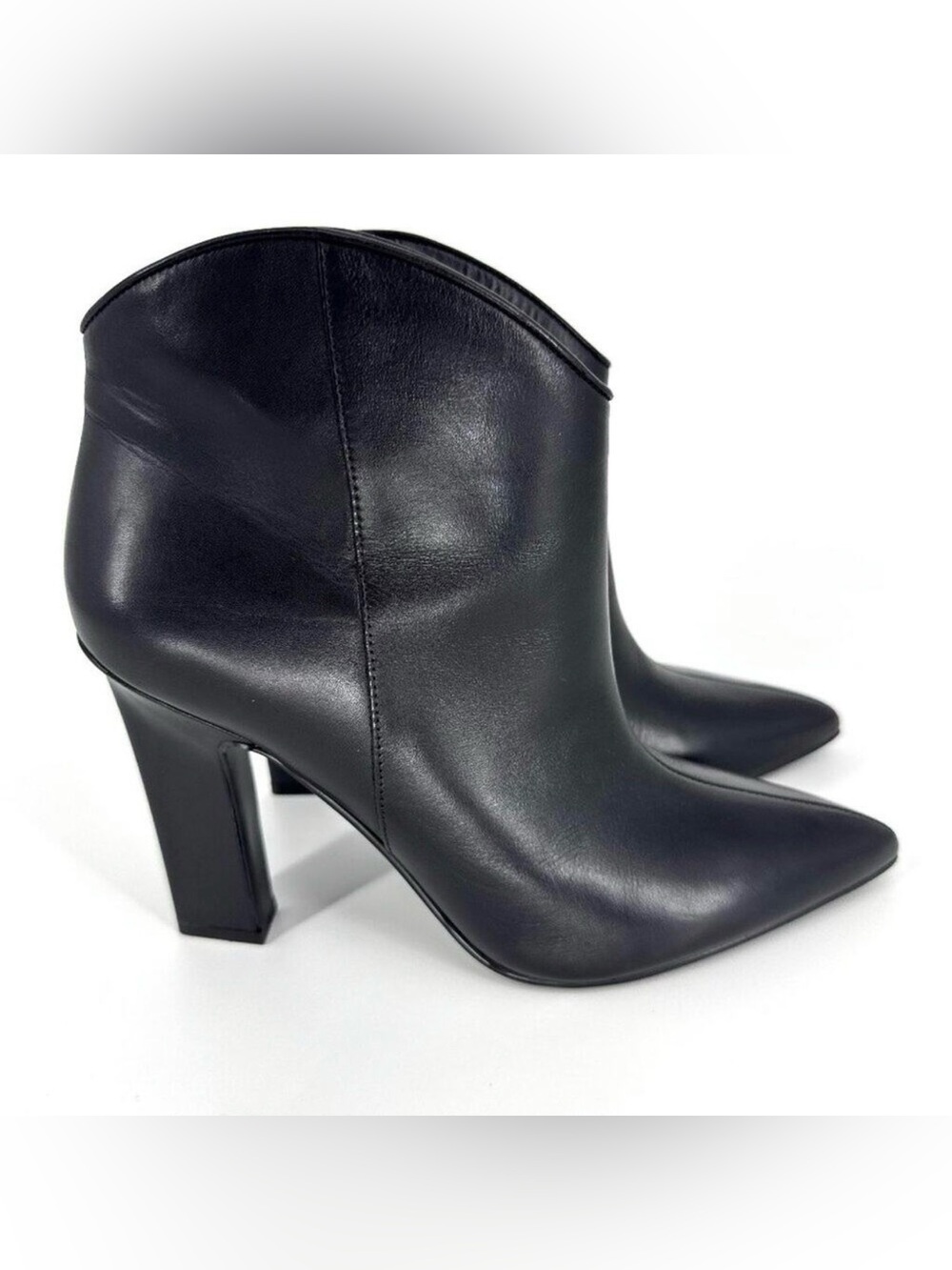 Marc Fisher Heeled Miggi Ankle Booties Black Size 7.5